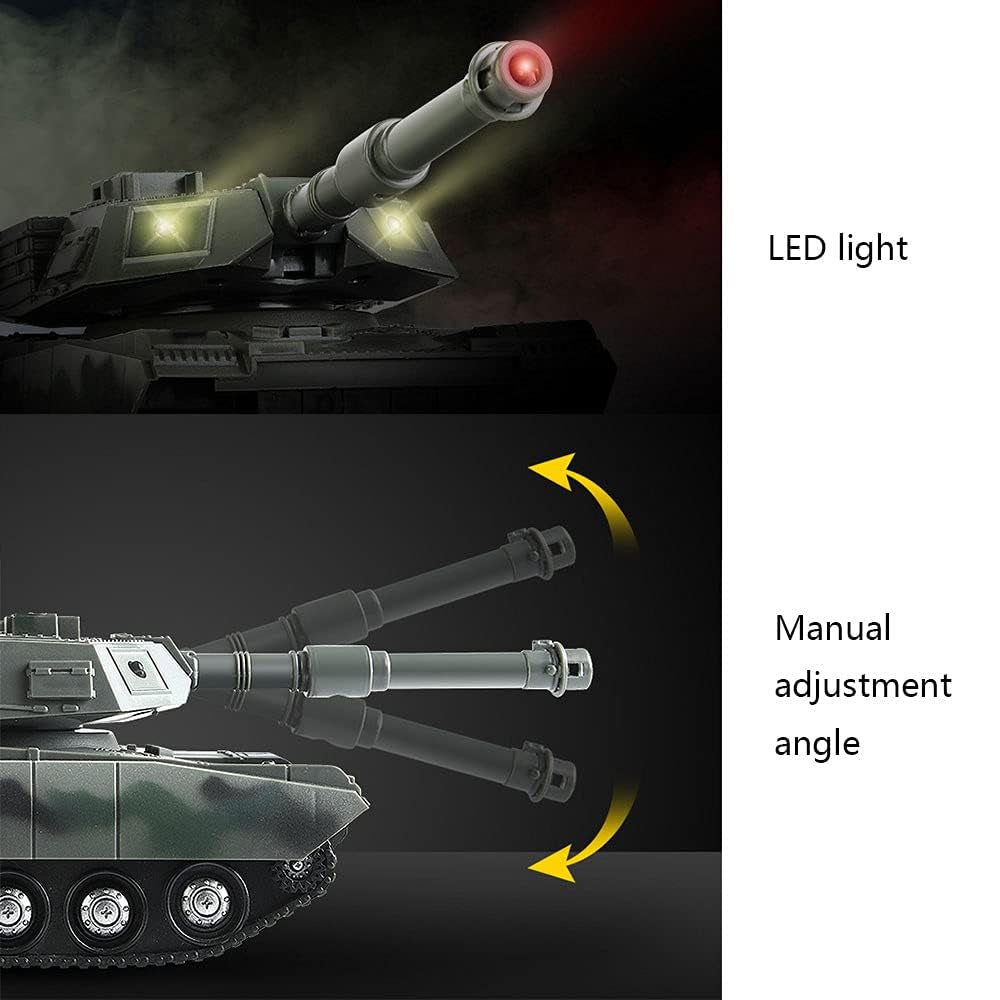 Remote Control Military Tank with Rotating Turret and Sound
