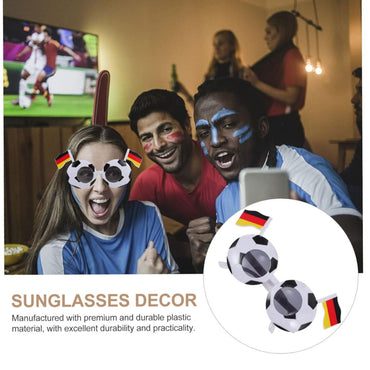 Plastic Cheering Props Germany Flag Glasses