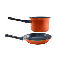 (net) Fry pan 20 cm with Milk Pan 14 cm 2 pcs