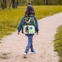 (NET) MOHCO Kids Backpack 17 inch Lunch Bag and Pencil Case Lightweight School Bookbag for Teens, Girls, Boys, Elementary and Middle school / 1055-3