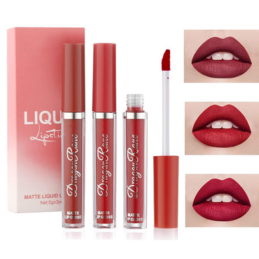 (NET)3 Colors Matte Lipstick Waterproof Set/804090