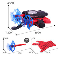 (Net) Spiderman Wrist Launcher Safe Soft Bullet Gun Toy Spider Man Web Shooter Children Cosplay Props Toys Gift