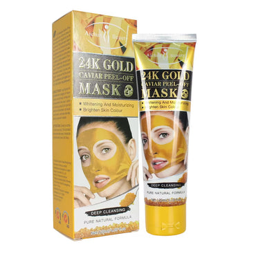 (NET) Aichun Beauty Whitening 24k Gold & Cavior Peeling Off Mask Cleansing Natural Facial  sk/219128