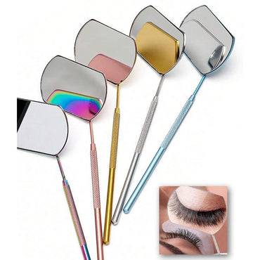 (NET) Stainless Steel Eyelash Mirrors