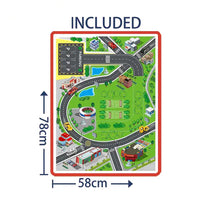 ( NET)  Manual Alloy Lifting Parking Lot Toy with Diecast Vehicles