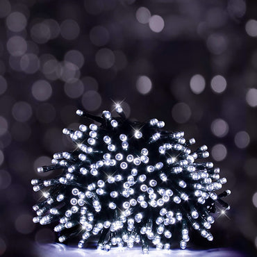 (Net) Solar Led 14 M 200 White Lights