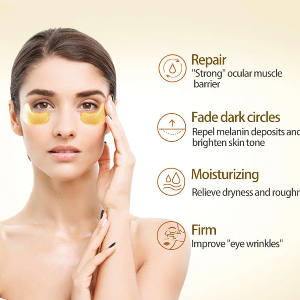 (NET) Crystal Collagen Gold Under Eye Gel Pad Face Mask