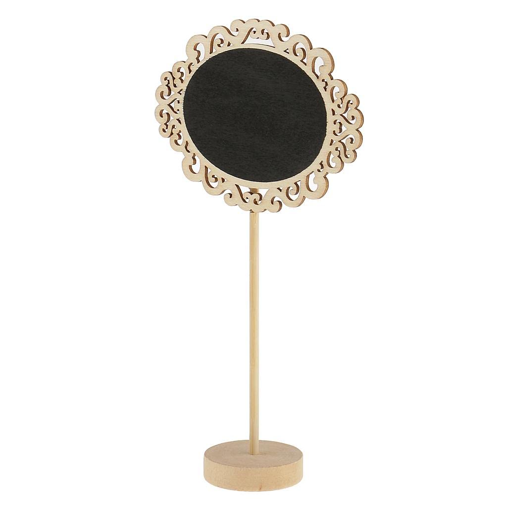 Oval Wooden Chalkboard with Stand