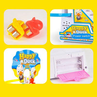 (NET) Happy Duck Slide Toy Set Funny Automatic Stair-Climbing Duck Cartoon Race Track Set (616-3A)