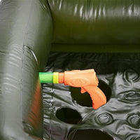 (net)Tank Pool Float Gaint Inflatable Swimming Ring with Water Gun