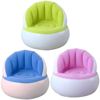 Kids Home Camping Inflatable Sofa Lazy Bag Ultralight Air Chair Inflatable Sofa Colorful Folding Explosion Sofa Chair
