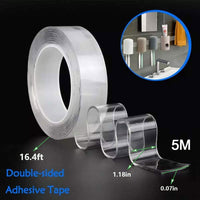 Double Sided Adhesive Tape 2cm x 3m  Multi-Function Removable Traceless Adhesive Tape Indoor Outdoor Adhesive Gel