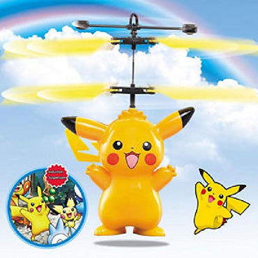 Pokemon Pikachu Induction Aircraft Flying Toy Children Parent-child Outdoor Cool lighting Toys Holiday Christmas Gifts
