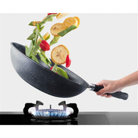 (Net) Nonstick Frying Pot Cooker Iron Kitchen Cookware Gas Stove 32.5x32.5x12cm
