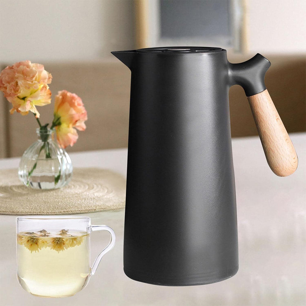 (Net) 1000ml Vacuum Jug Flask with Push Button Pourage / 561518