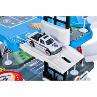 (Net) Simulation Parking Model Car Alloy Police Car Set