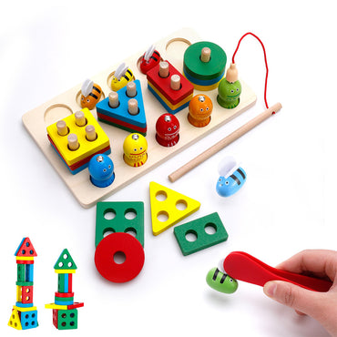 Wooden Sorting & Stacking Toy Puzzle