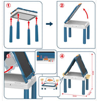 (Net) Magnetic Double-Sided Drawing Board Kids Education DIY Writing Painting Easel Toys