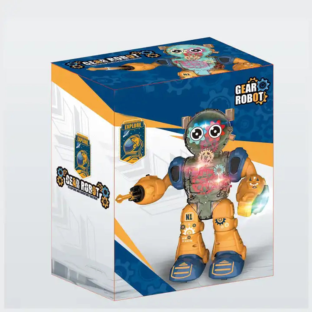 (Net) Smart Robot Launch Gear Toy - Exciting Exploration and Adventures