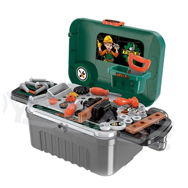 (Net) 3-in-1 Deluxe Repairman Toy Set - Pretend Play Tool for Children