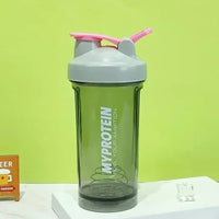 Black Plastic Protein Shaker Bottles Gym 500 ML