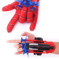 (Net) Spiderman Wrist Launcher Safe Soft Bullet Gun Toy Spider Man Web Shooter Children Cosplay Props Toys Gift