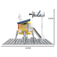 Kids Space Build Bricks Toy - Satellite Landing on Moon