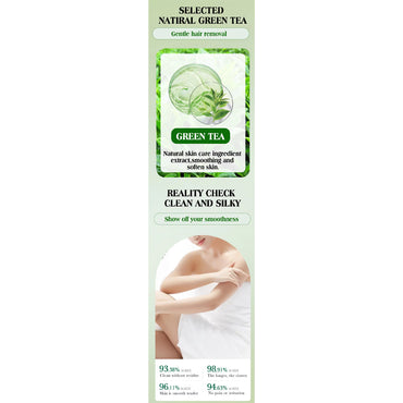 (NET) Green Tea Natural Wax Strips Paper Depilatory Body Wax Strips Hair Removal/012001