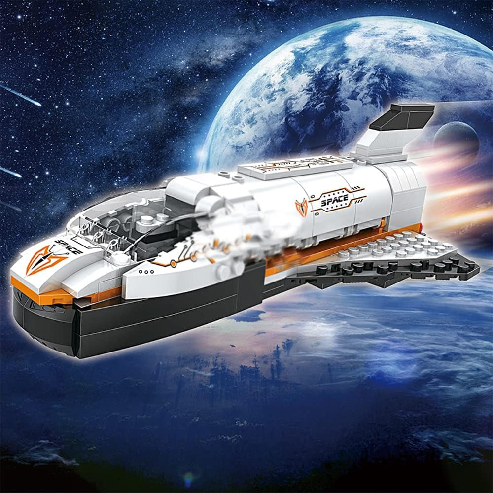3-in-1 Spaceship Educational Construction Building Block Toy for Kids