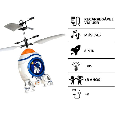 Flying Rocket Children's Sensory Toy With Lights