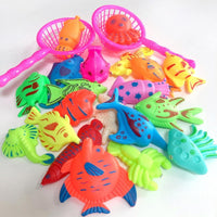 Kids Magnetic Fishing Game Toy Set with Fishing Pole,Toddler Pool Fishing Game for Kids Bath Toy