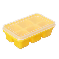 6 Grids Silicone Ice Cube Mould with Lid DIY Soft Bottom Tray