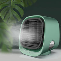 (NET)Portable Air Cooler Conditioner Usb Rechargable Humidifier Purifier Room Cooling 3 Adjustable Speeds