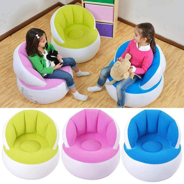 Kids Home Camping Inflatable Sofa Lazy Bag Ultralight Air Chair Inflatable Sofa Colorful Folding Explosion Sofa Chair
