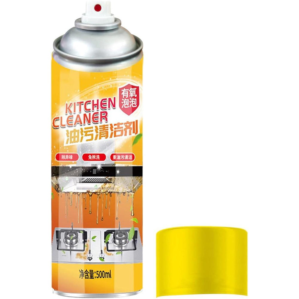 Kitchen Grease Cleaner - Kitchen Stove Top Cleaner Bubble Cleaner Spray - Multifunctional Grease Cleaner Foam Cleaner for Cooker, Pots, Grills, Sinks, Cooktops, Tile, Floors Manxi
