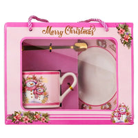 Funny snowmen Ceramic Mug with spoon