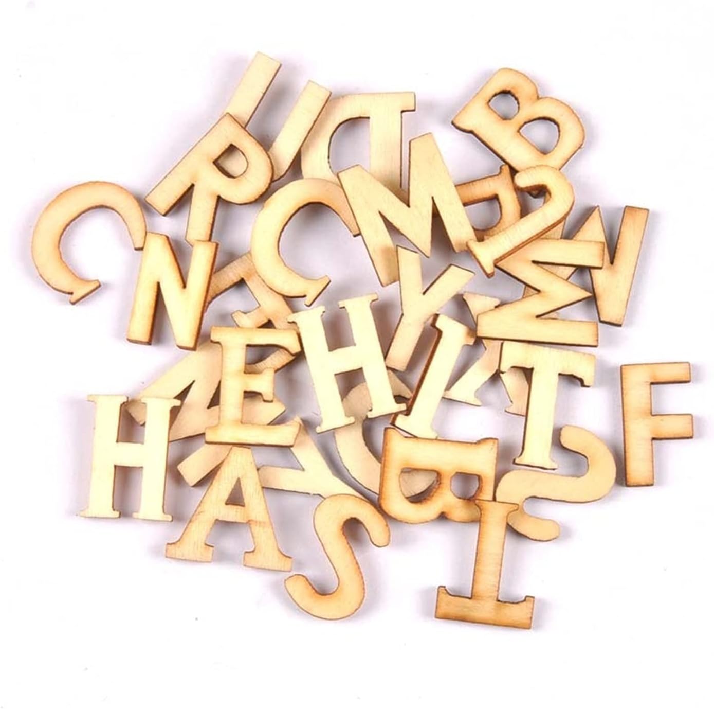 Wood Random Mix English Alphabet Decorative Letters
