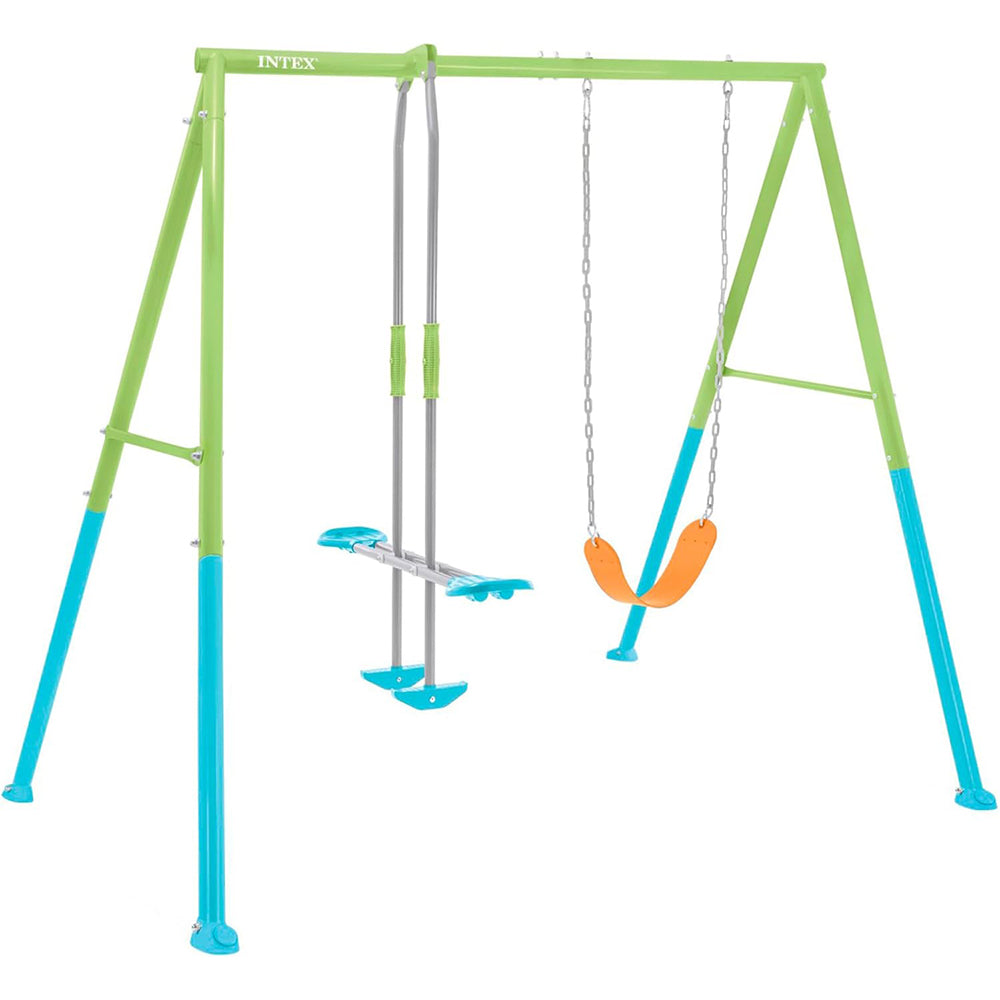 (Net) Intex  44120 Swing For children 2 pieces Face to Face swing Colors 251x254x211cm