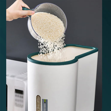 (NET) Rice Container Rice Dispenser 10kg Cereal Storage