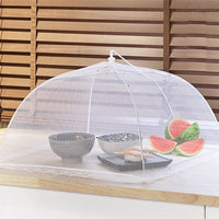 (net) Mesh Food Covers Tent Umbrella for Outdoors and Camping Food Net Cover Keep Out Flies Mosquitoes Ideal for Parties BBQ, Reusable and Collapsible 35 x 35 cm