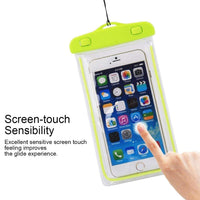 (NET ) Dry Bag Waterproof Pouch 7 inch Combo Case Cover Dust Proof Touch Sensitive Compatible For Rain Rainy Swimming Cycling Cellphone Mobile Bike Underwater