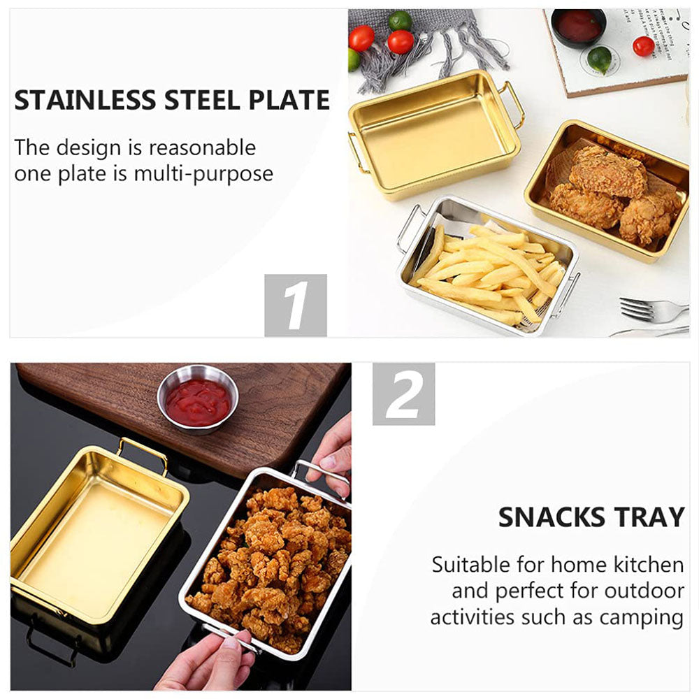 (NET) Tray gold stainless steel 40CM