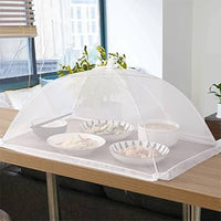 Mesh Food Covers Tent Umbrella for Outdoors and Camping Food Net Cover Keep Out Flies Mosquitoes Ideal for Parties BBQ, Reusable and Collapsible 105 x 55 cm
