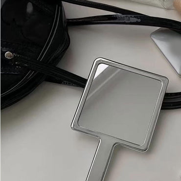 (NET)Mirror for Makeup Liquid Temperament Square Handle Mirror Makeup Mirror/ 053262