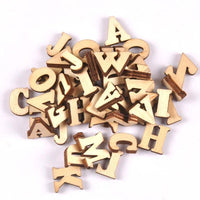Wood Random Mix English Alphabet Decorative Letters