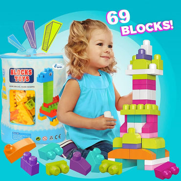 Building Blocks Toy Bag 69 pcs