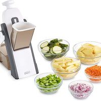 (NET) Multifunction Vegetable Chopper Slicer Adjustable Vegetable Cutter Safe for Kitchen