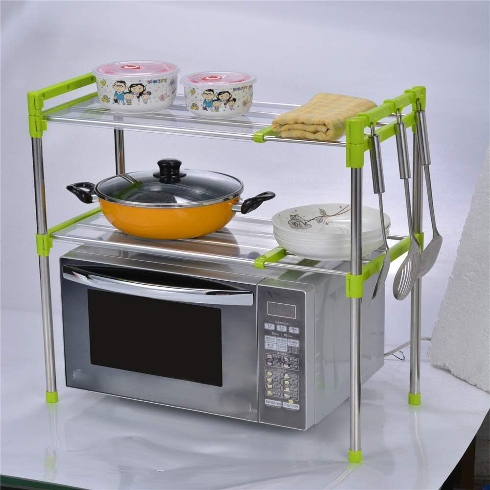 NET Kitchen Shelf Adjustable Layer Microwave Oven Unit Storage R