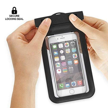 (NET ) Dry Bag Waterproof Pouch 7 inch Combo Case Cover Dust Proof Touch Sensitive Compatible For Rain Rainy Swimming Cycling Cellphone Mobile Bike Underwater