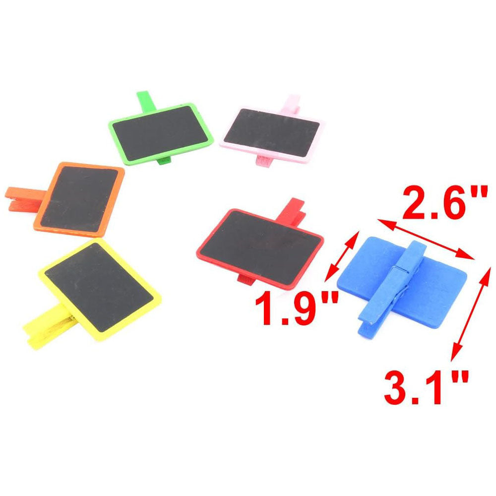 Rectangular Clip Wood Rectangle Clip 6 pcs